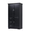 Armoire de rangement haute et large avec portes pour salle de bain / bureau, trois tiroirs-1125859171