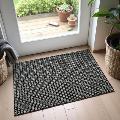 Premium Machine Washable Elize AMF1428 Lattice Rug