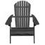 Chaise Adirondack pliable rustique en bois d'acacia pour le confort extérieur-1662926143