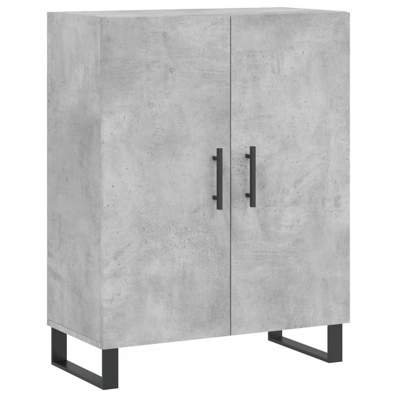 Grifton Highboard 69.5x34x180 cm Engineered Wood, Concrete Grey