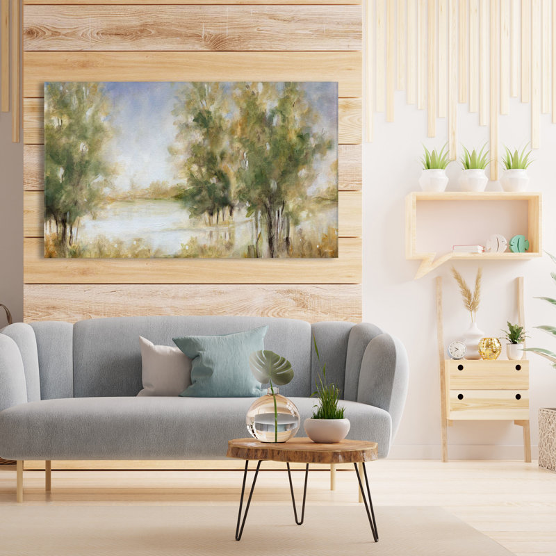 " Waterway Grove " by Carol Robinson Painting Print, 18" H x 30" W x 1" D, Wrapped Canvas