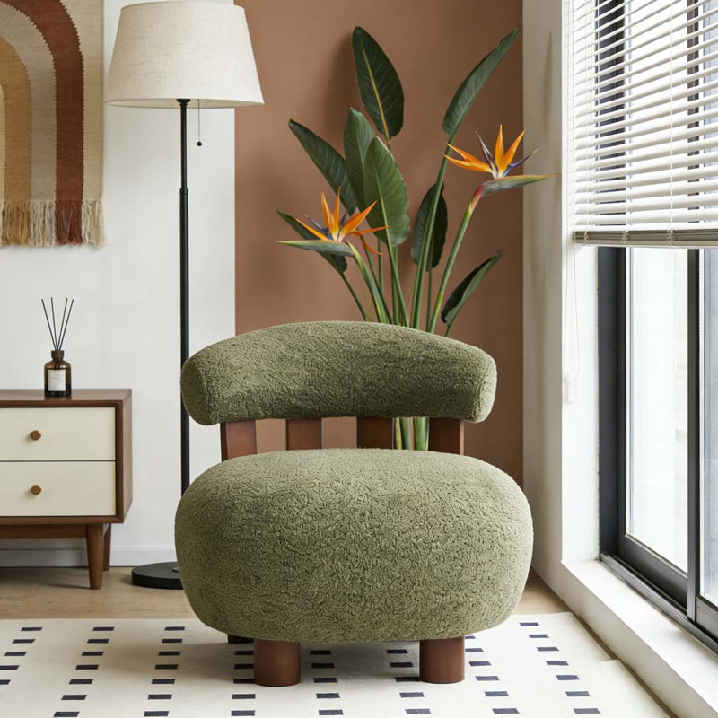 Fauteuil d'appoint Modern, Vert olive