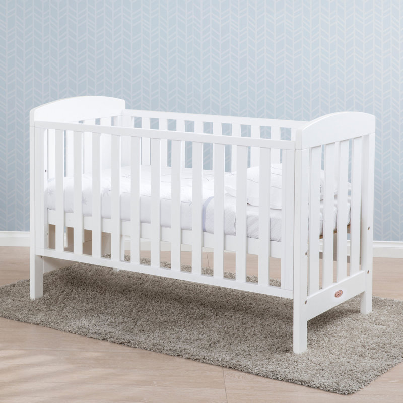 Alice 2 Piece Nursery Furniture Set With Mattress, White, White