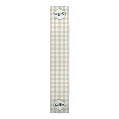 Bolatbek Rectangle Gingham Polyester Table Runner
