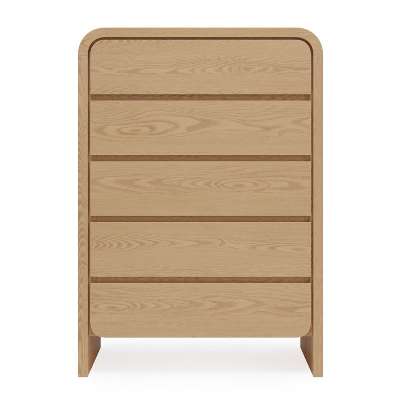 Commode 5 tiroirs Elora, Bois d'œuvre