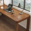 Bureau en bois massif en forme de L brun noisette-1916120453-1916120454