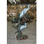 Deux grandes grues, statue en bronze, élégante sculpture de jardin parfaite pour l'extérieur L 36 po x l 21 po x H 64 po