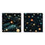 Imran - Ensemble de 2 collages abstraits carrés-101848915-101848919