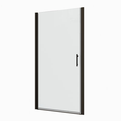 1/4" Tempered Glass Bathroom Door - Pivot Style, Long-lasting Shower With Opulence