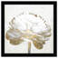 «Gold and Light Floral II» blanc - peinture encadrée sur papier-68785470-68785465