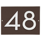 Floating 1-Line Wall Address Plaque