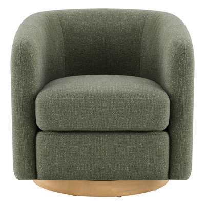 Bennett Upholstered Swivel Barrel Chair