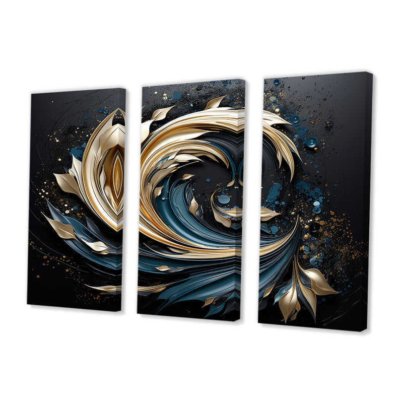 Ensemble d'art mural Rawles - Botanicals, Toile tendue, H 40 po x l 60 po x P 1 po