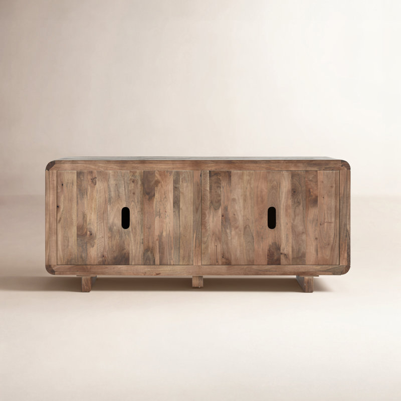 Quince 78'' Solid Wood Sideboard, Brown
