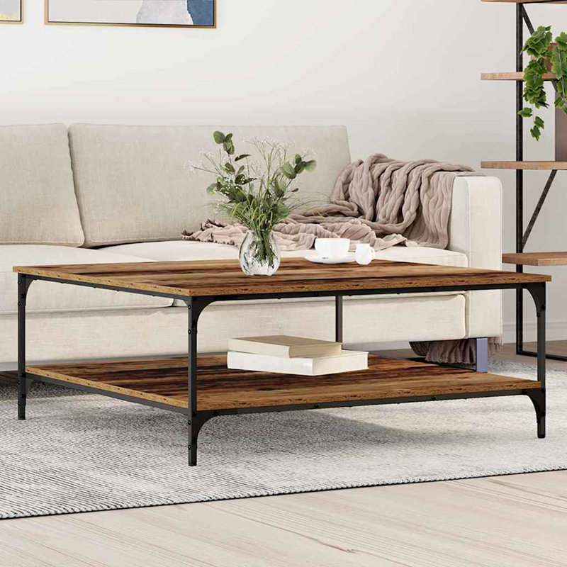 Coffee Table with Storage, Old Wood
