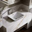 Lavabo de salle de bain rectangulaire en métal avec trop-plein 6,3 po Iron Plains ™-13237314