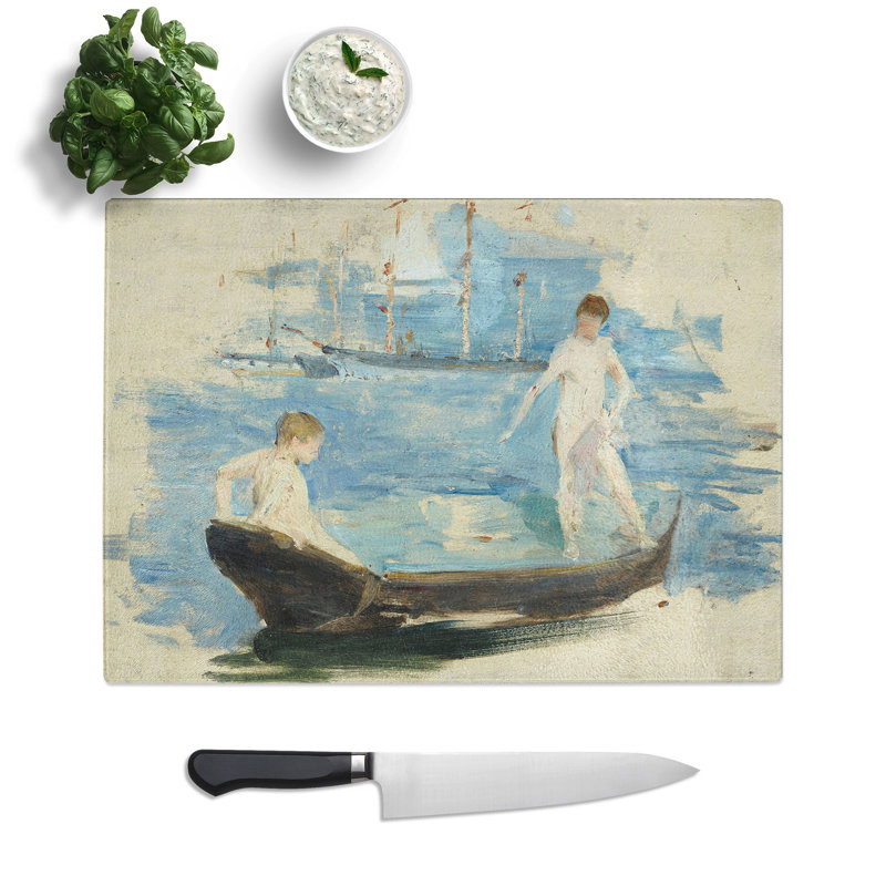 August Sketch by Henry Scott Tuke Chopping Board, 0.4cm H x 20cm W x 29cm L