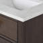 Meuble-lavabo de comptoir en marbre blanc de 60 po avec miroir Chestnut-648051983