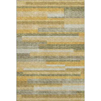 Premium Machine Washable Prisco Honey Rug