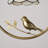 Tiffany Style 1-light Bird Ring Pendant Chandelier