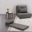 Chaises d'appoint réglables, chaise longue moderne en acier de lin pour la maison