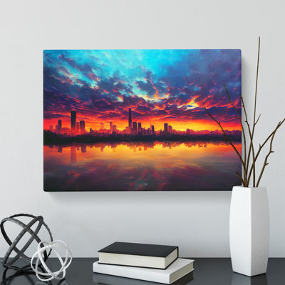 Staggering Skyscraper Skyline - Wrapped Canvas
