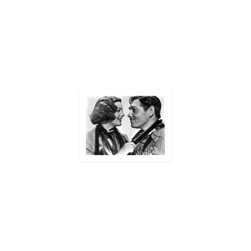 Clark Gable et Myrna Loy se regardant - Photographie sans cadre, H 8 po x l 10 po
