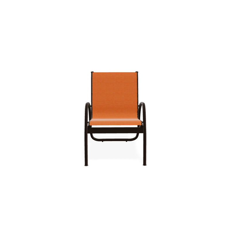 Fauteuil de patio Gardenella, Kona texturé, Toile Sunbrella® tangerine