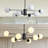 Jahdal 8 - Light Dimmable Sputnik Modern Linear Chandelier