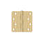 Deltana S44R415A 4" x 4" x 1/4" Radius Hinge, Residential in Antique Nickel Pair-767525148