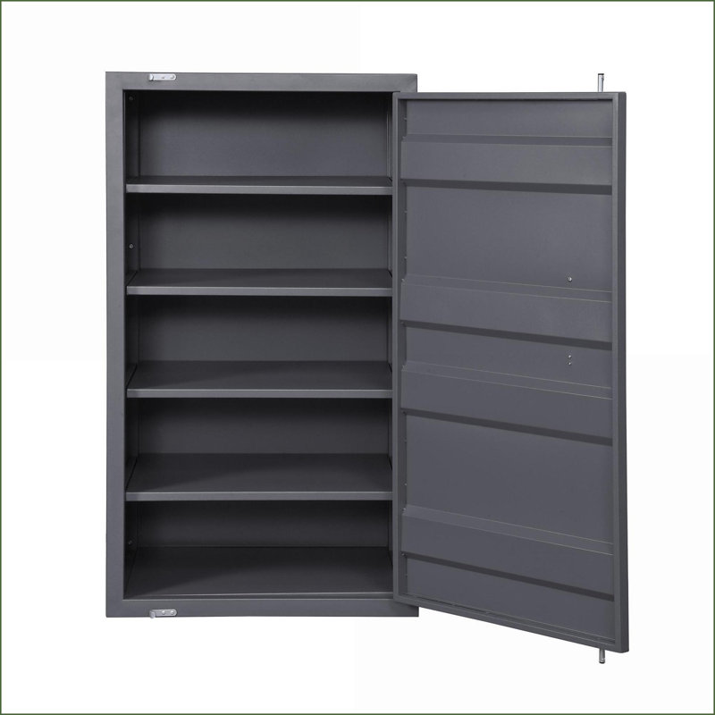 Coffre industriel traditionnel à 1 porte avec serrure pour contenant | Bronze industriel | Métal, Gris