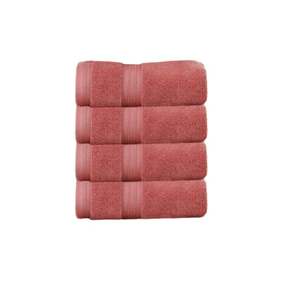 Ensemble de serviettes essuie-mains 100% coton Elegant Essentials 550GSM Zero Twist (ensemble de 4) - 16 po x 24 po