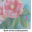 Grande planche à découper en verre aquarelle Alabama Camellia