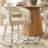 46"-83" Modern Extendable Pedestal Dining Table Set With Upholstered Open-Back Chairs, Round To Oval Kitchen Dining Set For 4-8-698599394-698599397