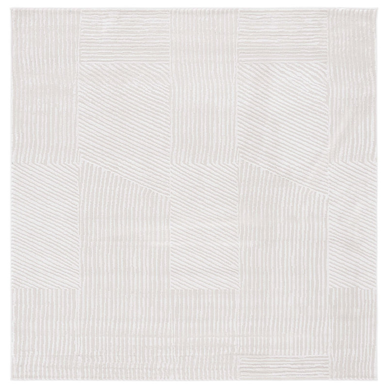 Saylor 100 Performance Geometric Rug, Square 6'3"