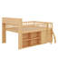 Loft Bed With Integrated Storage, Headboard Equipped With LED Lighting-560828060-560828063
