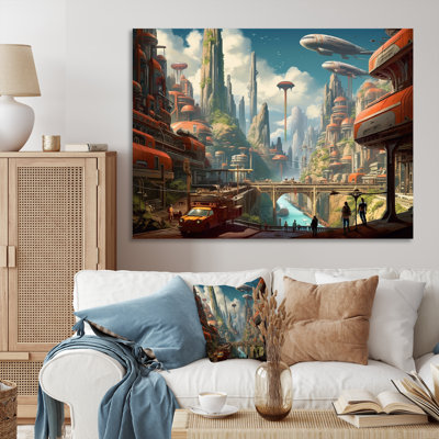 Art mural Sci Fi Odyssey City I - Sifi