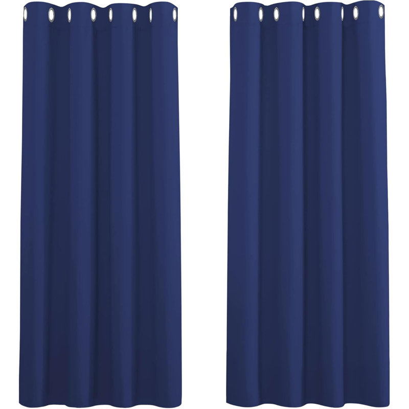 Blackout Curtain Pair, Blue