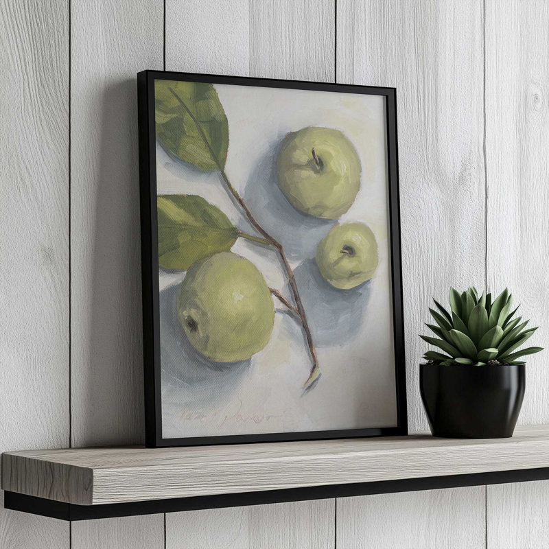 «Windfall Apples» par Miss Mustard Seed, impression, 16" H x 12" W, Framed Print, Brown