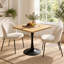 Petite table de salle à manger tulipe de 70 cm (27,6 po) avec pied central en métal-944431862