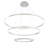 Spunto Three Ring LED Halo Chandelier 