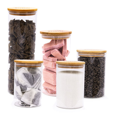 Glass Jar - Set of 5