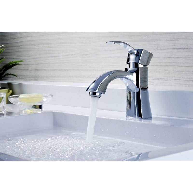 Alto Single-handle Bathroom Faucet with Drain Assembly, Polished Chrome