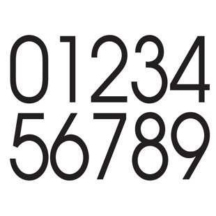 Numéro de maison autocollant