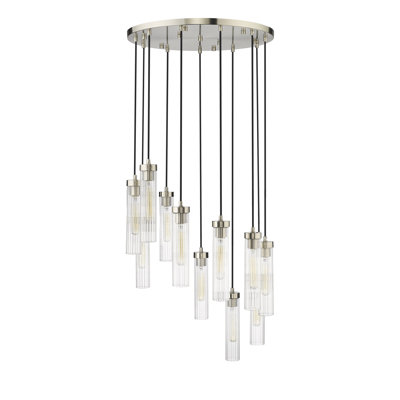 Lustre cylindrique à 11 lumières Mortola