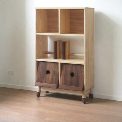 American Style Small Solid Wood Bookcase