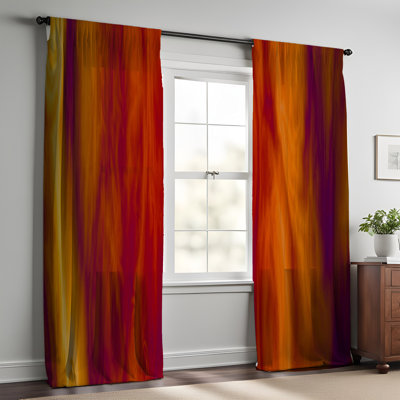 Paire de rideaux semi-transparents Boho