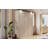 Queen Size Murphy Bed With LED, Beige