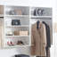 Système d'organisation mural blanc en bois