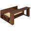 Lit de jour avec bureau amovible, tiroirs de rangement et table d'appoint hydraulique-1785299126-1785299127